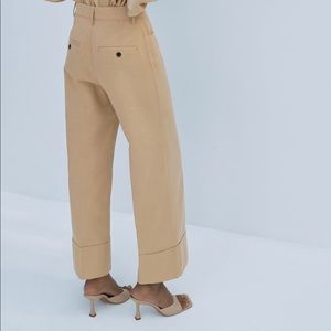NWT zara cuffed trousers
